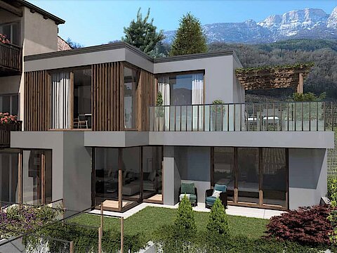 Moderne Garden Villa im Grünen mit Panoramaterrasse - Bauvorhaben “Ansitz Seefeldhof“