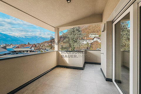 Trilocale con terrazza con bella vista, cantina e garage in Residence a Postal - CasaClima A Nature