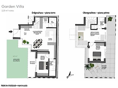Moderne Garden Villa im Grünen mit Panoramaterrasse - Bauvorhaben “Ansitz Seefeldhof“